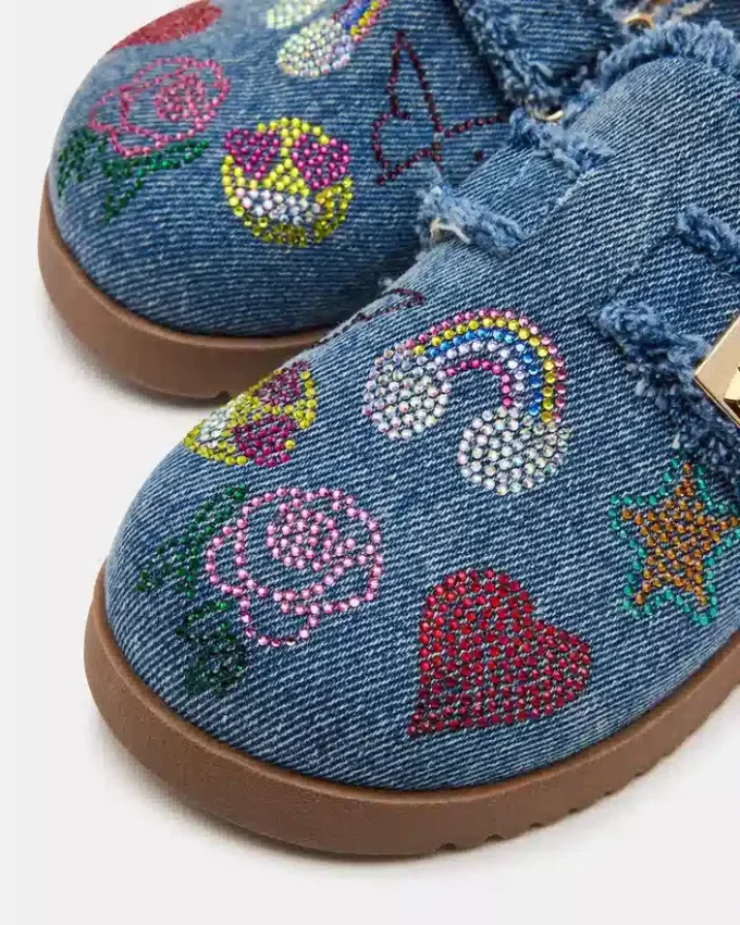 Kids Moneyy Denim Multi Rhinestones Kids Moneyy Denim Multi Rhinestones