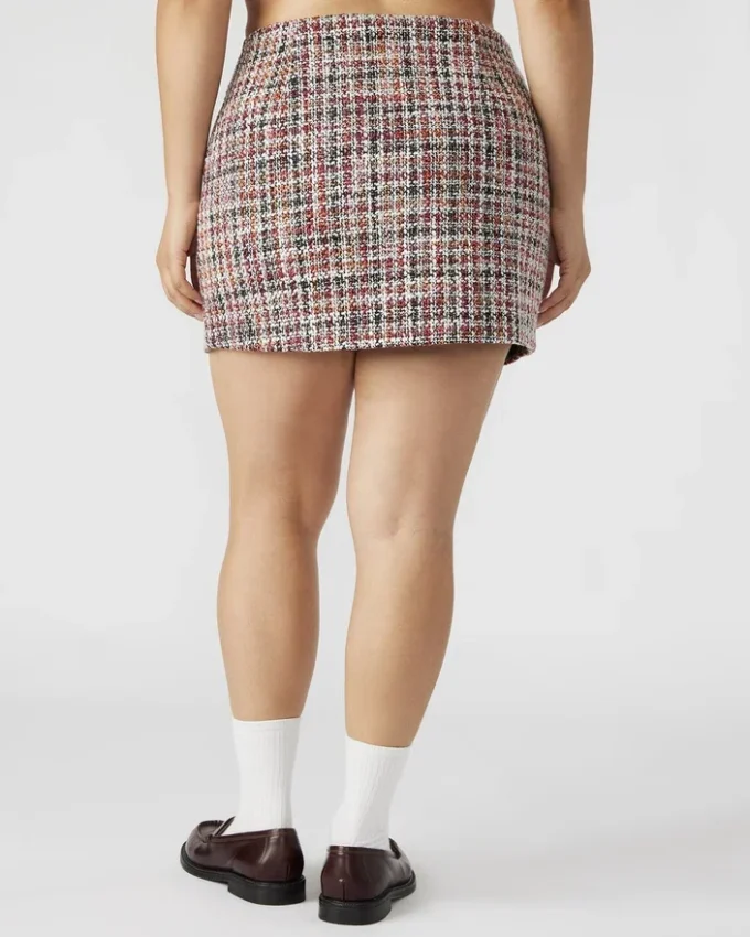 Mattea nederdel Rød Multi Mattea nederdel Rød Multi