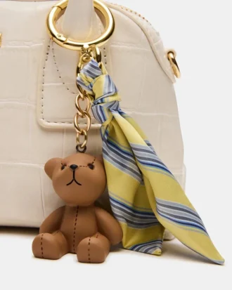 Melodie-taske i benfarvet krokodilleskind