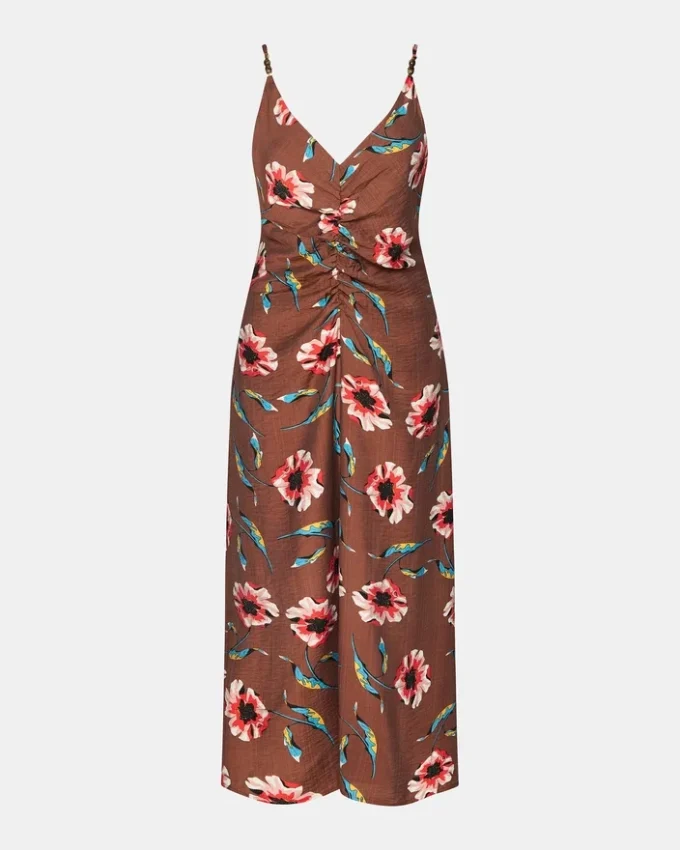 Monroe-kjole, brun