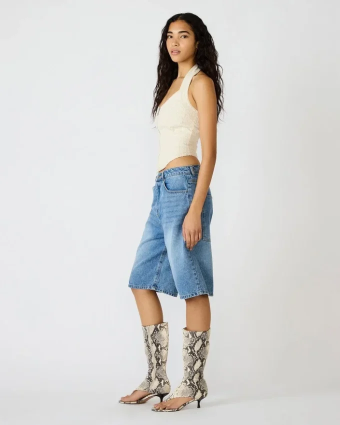 Natasha korsettop i naturfarve Natasha korsettop i naturfarve