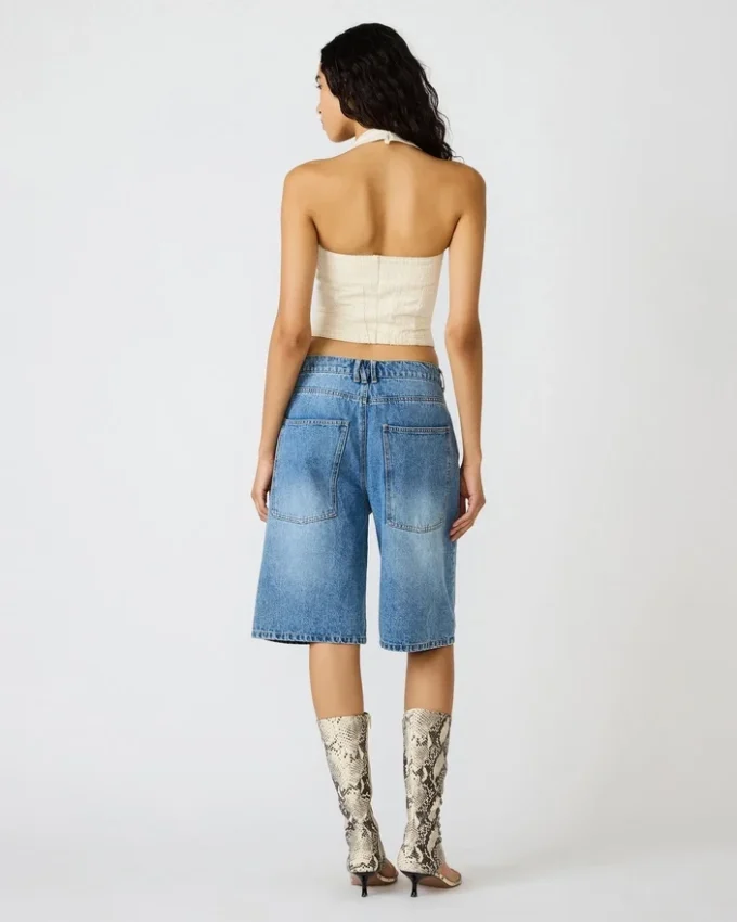 Natasha korsettop i naturfarve Natasha korsettop i naturfarve