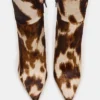 Nitro Brown Cow Print Wide Calf