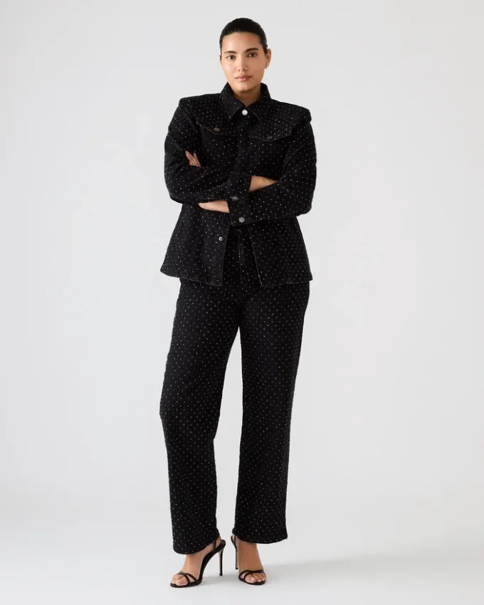 Parc Crystal-jakke, sort