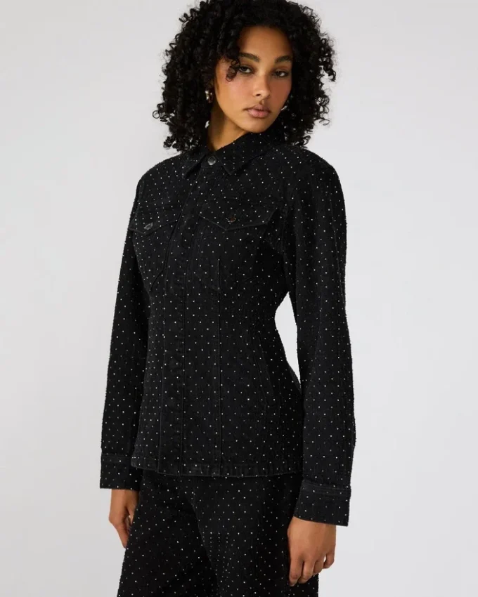 Parc Crystal-jakke, sort