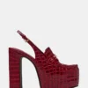Quinn Red Crocodile