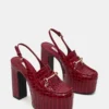Quinn Red Crocodile