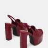 Quinn Red Crocodile