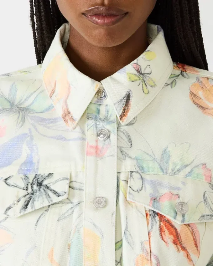 Raleigh-jakke i vintage elfenben