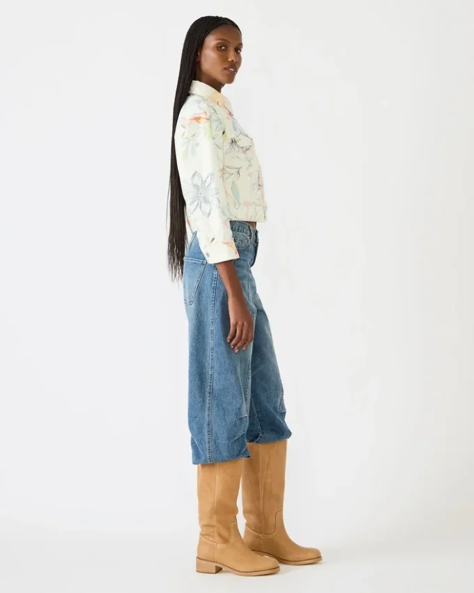 Raleigh-jakke i vintage elfenben