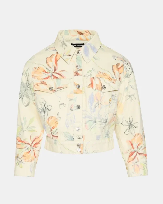 Raleigh-jakke i vintage elfenben