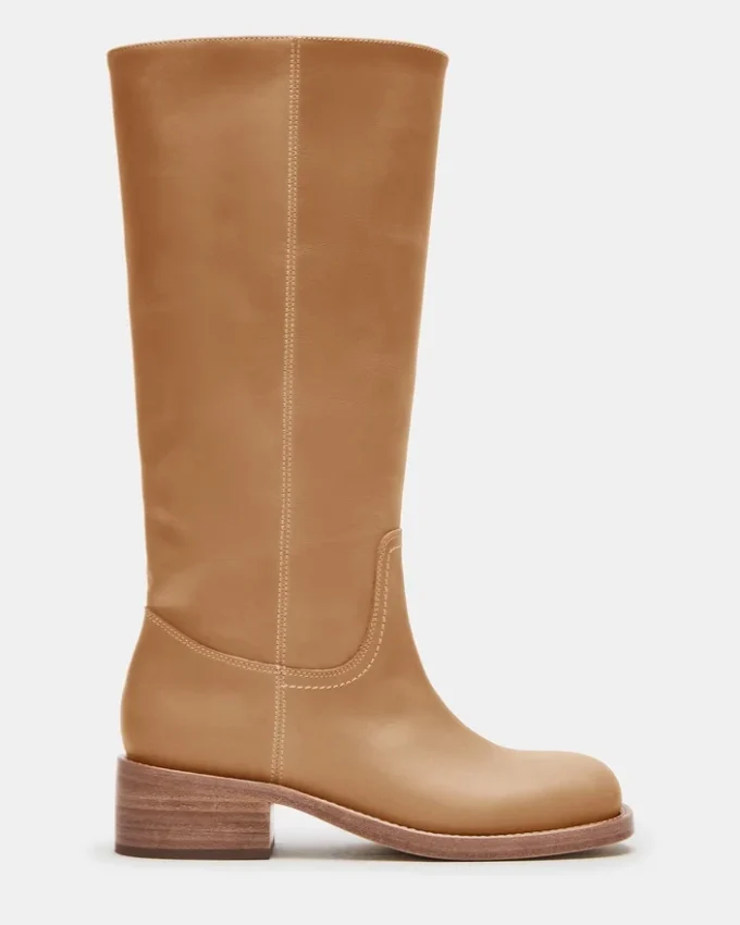 Riggs Banana læderstøvler med bred læg