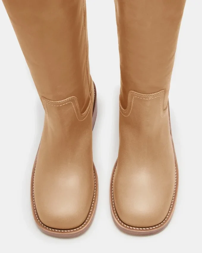 Riggs Banana læderstøvler med bred læg