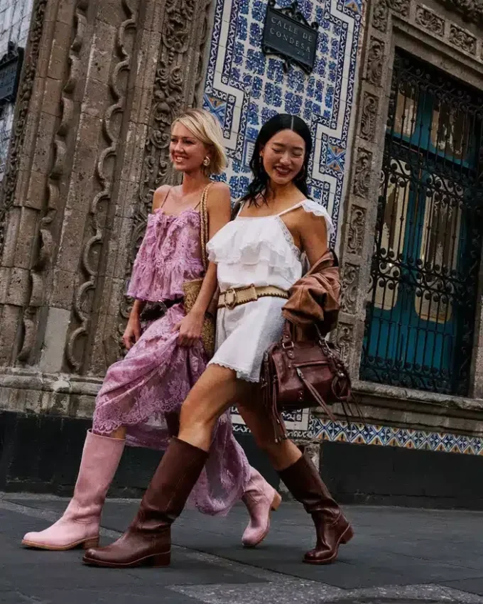 Riggs lyserød læder