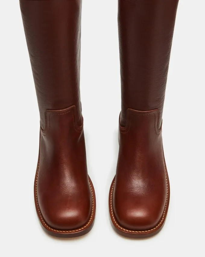 Riggs Rust læderstøvler med bred læg Riggs Rust læderstøvler med bred læg