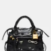 Riggs-taske med pynt, sort, distressed Riggs-taske med pynt, sort, distressed