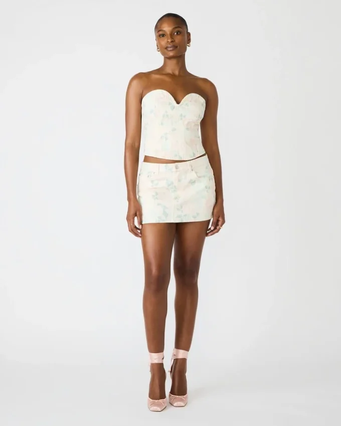 Roselia korsettop i ferskenbeige