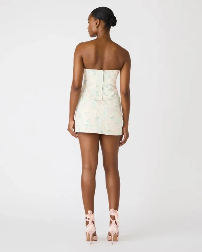 Roselia korsettop i ferskenbeige