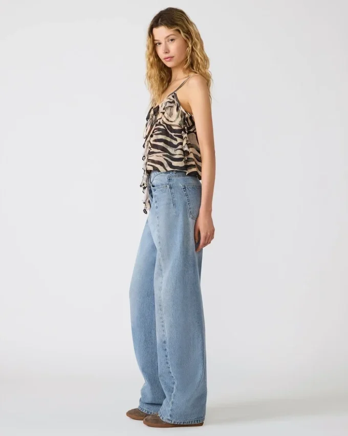 Roue-top i karamel og zebra Roue-top i karamel og zebra