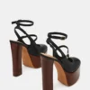 Scotlyn Stacked Black Leather