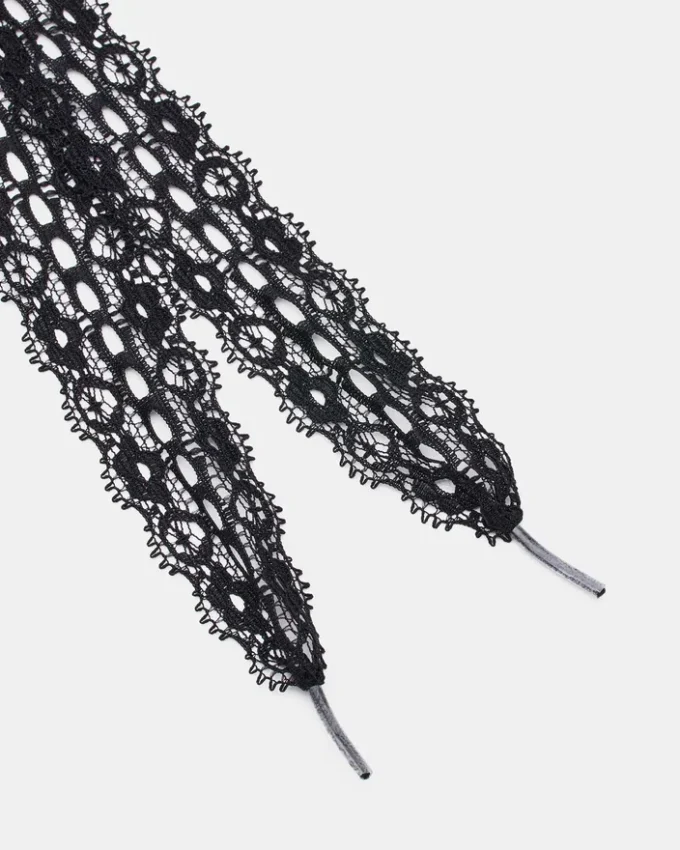 Snørebånd og charms, sort Snørebånd og charms, sort