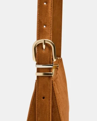 Tanzie vævet taske i tobaksfarve