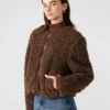Teddy-jakke, brun