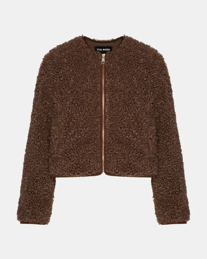 Teddy-jakke, brun