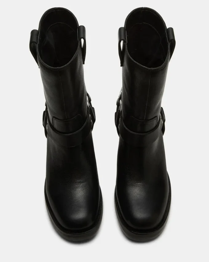 Topher sort læder Topher sort læder